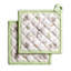 Ensemble de maniques Maison d'Hermine Christmas Dew 100 % coton - 20 x 20 cm