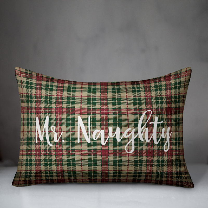  Coussin Mr. Naughty in Tartan