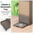 Plastic Manual Lift Kitchen Trash Can - 31 Gallons