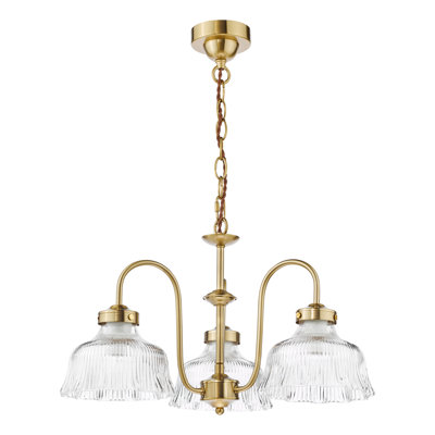 3 - Light Natural Brass Pendant