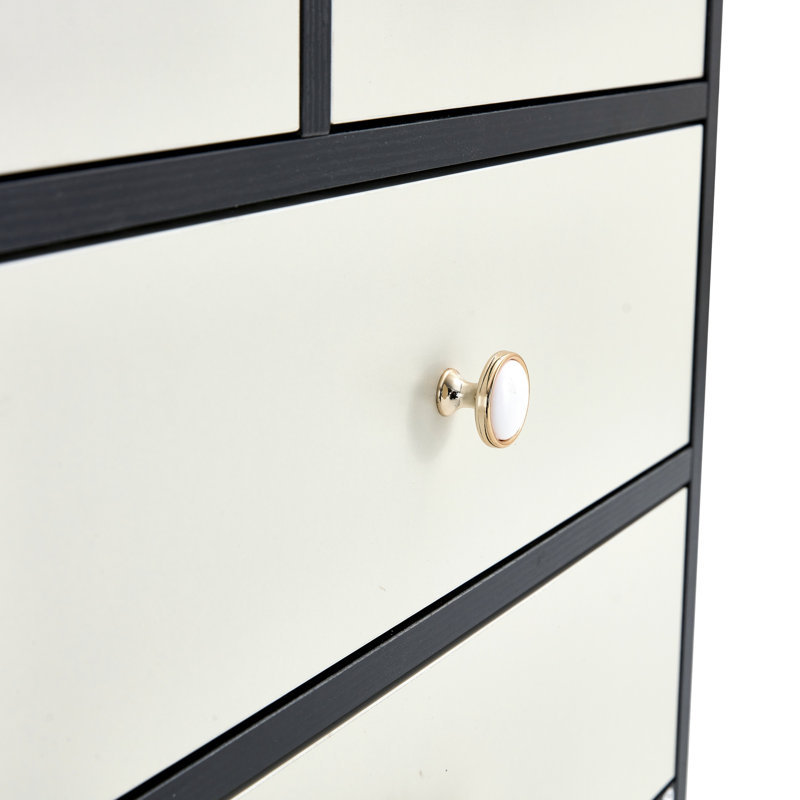 Commode 9 tiroirs (commode), Noir