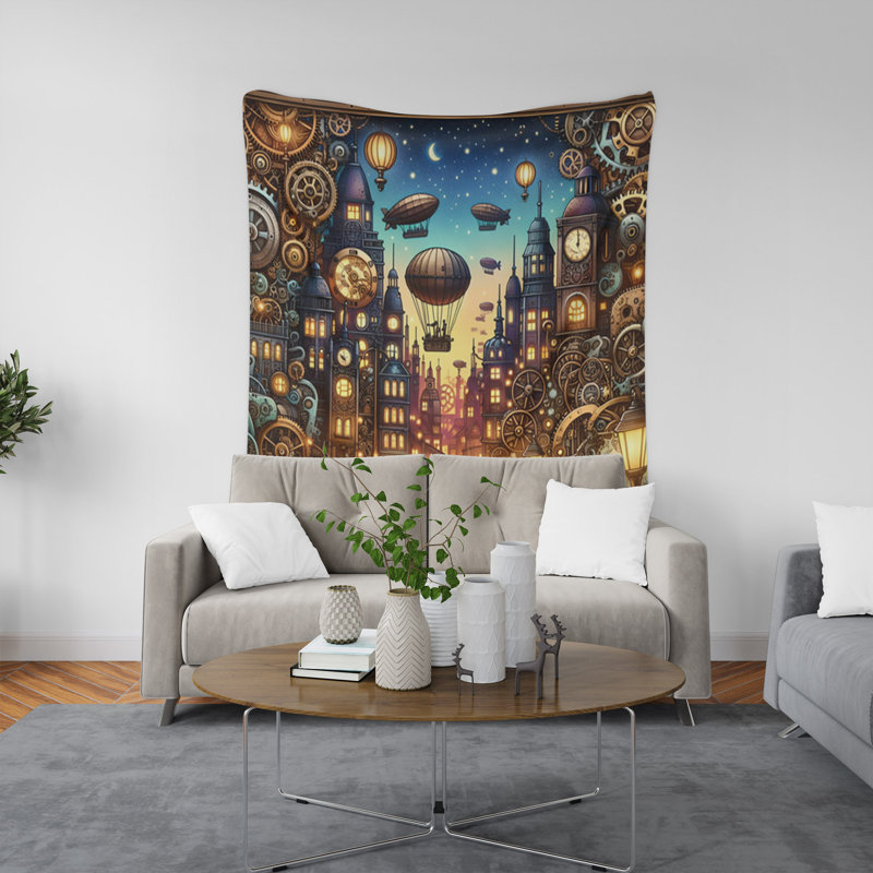 Tapisserie murale, H 80 po x l 68 po x P 0,8 po