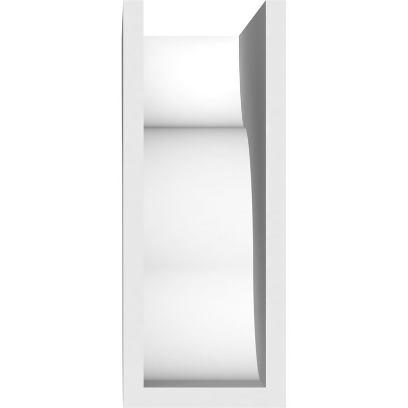 Queue de chevron standard en PVC de qualité architecturale Carmel, H 10 po x L 4 po x P 12 po