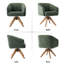Chenille Upholstered Swivel Chair-1215111009
