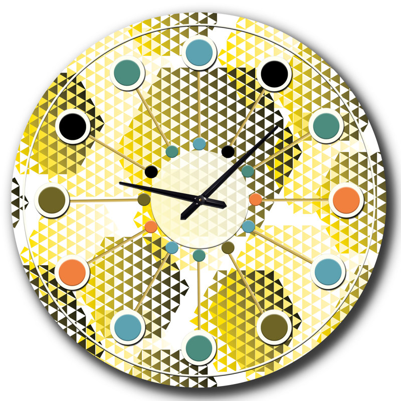 Horloge murale rétro Mid-Century, Petit