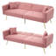 3 Seater Fabric Sofa Bed-375793650