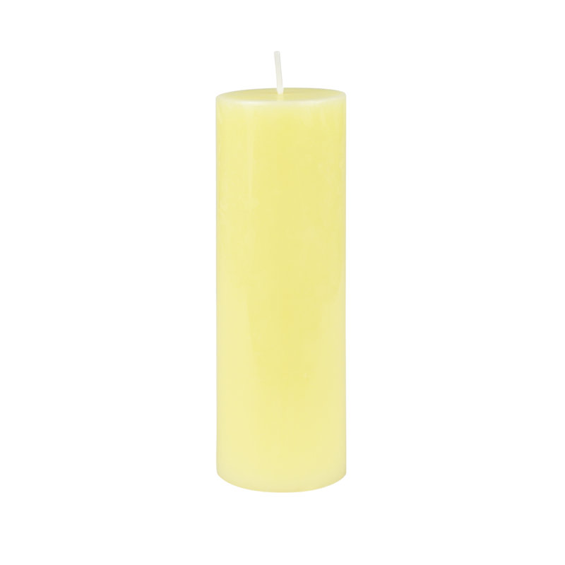 6 Inch Ivory Pillar Candle, Beige, 24, 6" H x 2" W x 2" D