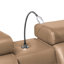 Canapé modulaire en caramel Nova avec 2 consoles avec lampe de lecture et réfrigérateur