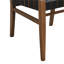 Ensemble de 2 chaises d'appoint Modern Modern, revêtement en similicuir noir, structure en bois d'hévéa massif, l 21,25 po x P 24,5 po x H 32 po