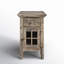 Table de bout en bois massif Knorr avec rangement et prises intégrées-1384326867