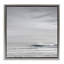 Cadre flottant Misty Gray Beach Ripples, design par Maggie Olsen-946654894-946654888