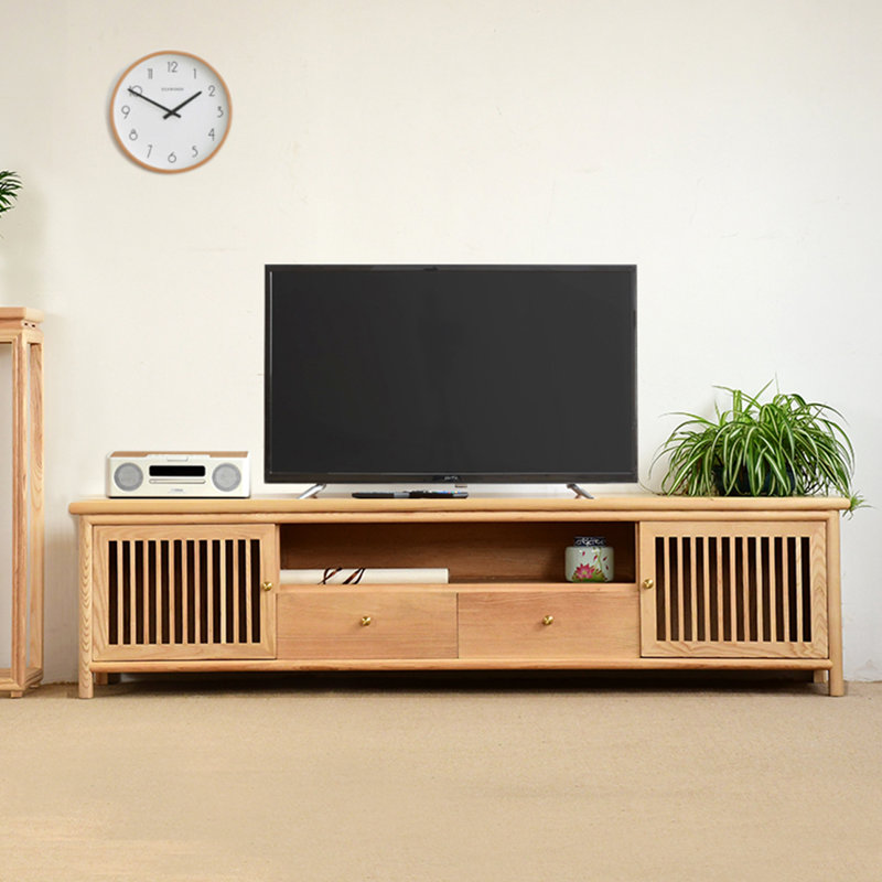Meuble télé moderne et écologique, H 19,7 po x L 70,9 po x l 17,7 po