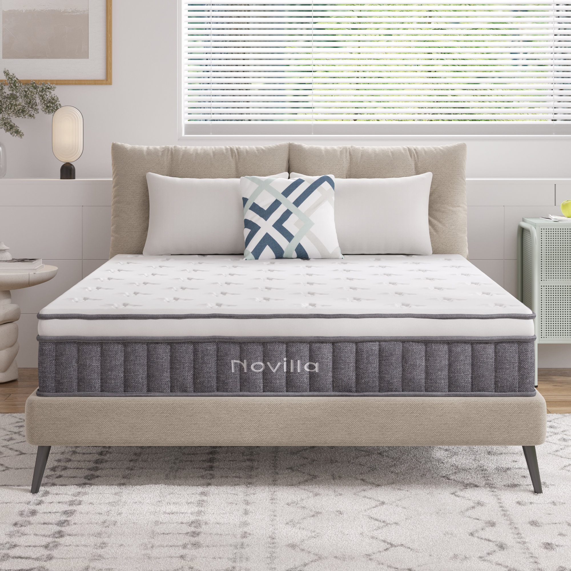 Novilla Cooling 23m Memory Foam Pocket Sprung Mattress & Reviews | Wayfair.co.uk