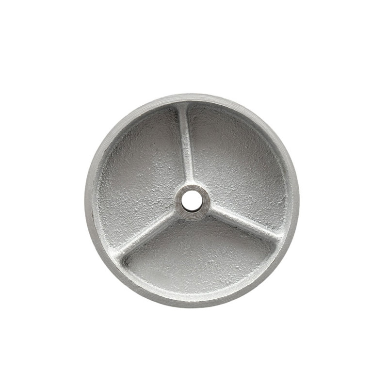 SCC - Roue en fonte semi-acier de 5 po seulement - Alésage de 3/8 po - Capacité de 400 lb