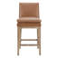 Tabourets de comptoir en cuir véritable Bethea-135935946-115747935