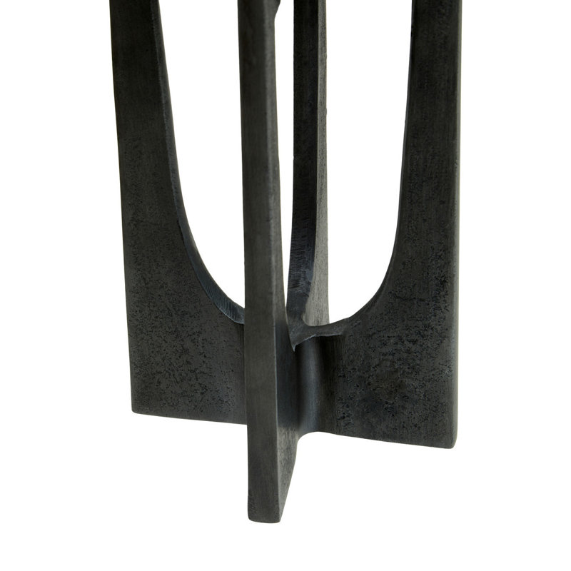 Kamakou Metal Tabletop Tealight Holder, Grey, 31cm H x 12cm W x 12cm D