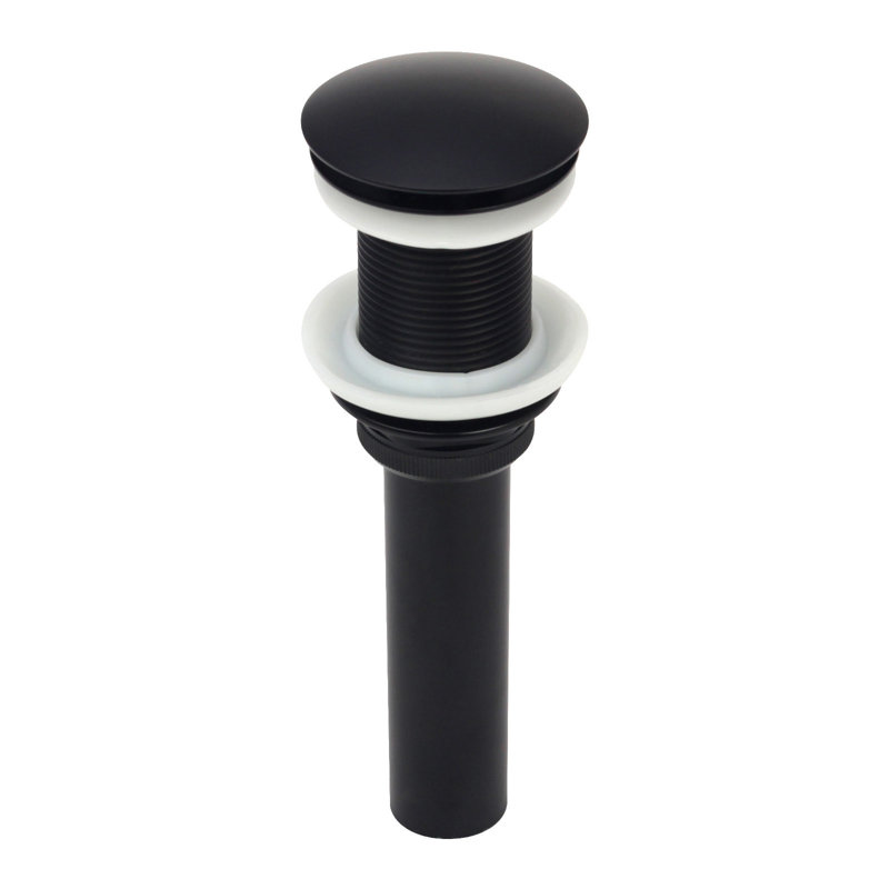 Bonde escamotable de lavabo de salle de bain, Noir mat