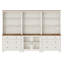 Garde-manger de 101 po avec huche de bar, huche de salle à manger avec 2 portes en verre, 6 tiroirs et 3 tablettes à niveaux pour la cuisine, la décoration intérieure, le salon et le bureau à domicile-3807982