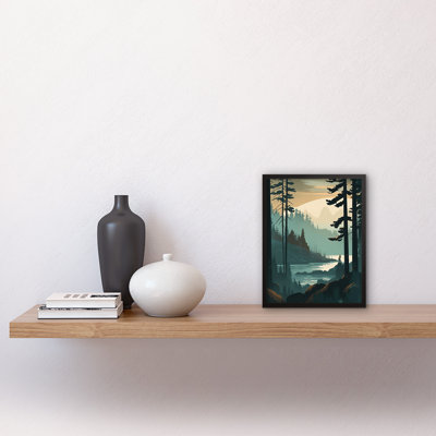 Cairnbrook Great Bear Rainforest Misty Sunrise Landscape - Single Picture Frame Print