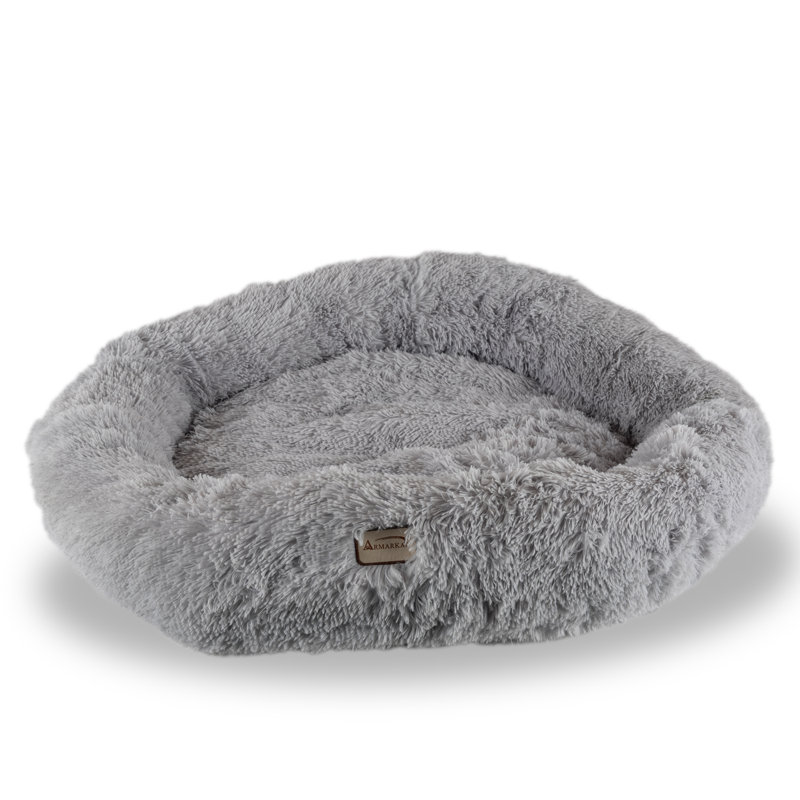 Faux Fur Bolster Pet Bed