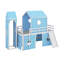 Lit mezzanine simple avec glissade et tour-808780360