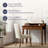 Wimbled Solid Wood Writing Desk