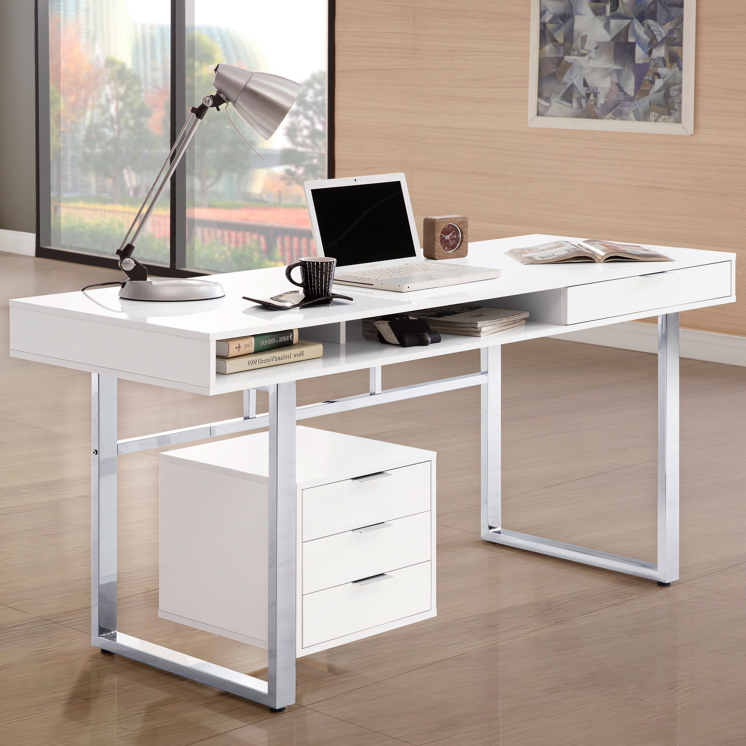 Brayden Studio Zarien Computer Desk | Wayfair