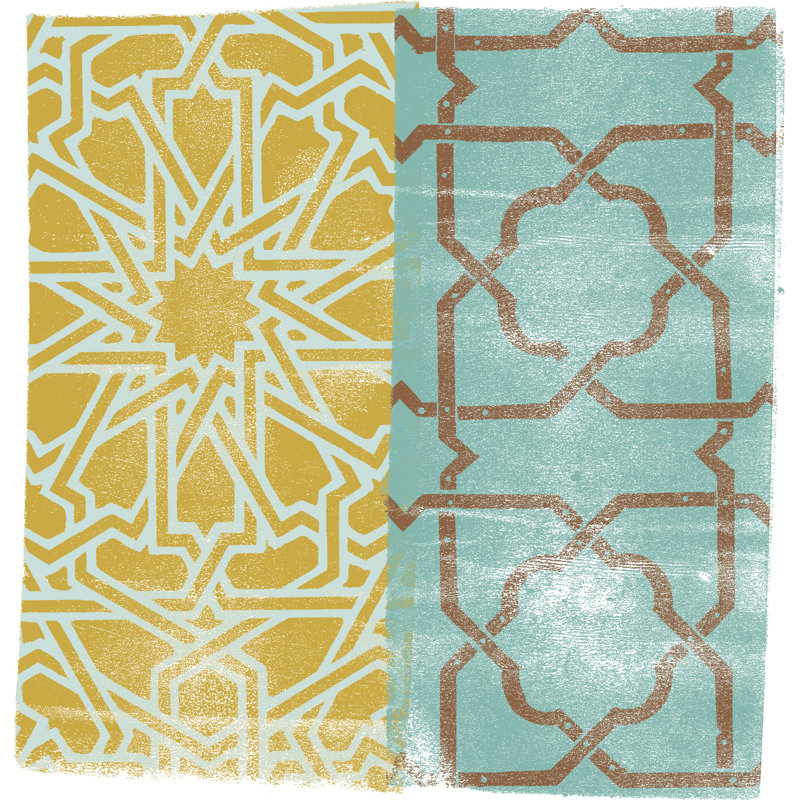 Moorish Study I by Alonzo Saunders - Wrapped Canvas Print, 122cm H x 122cm W 
