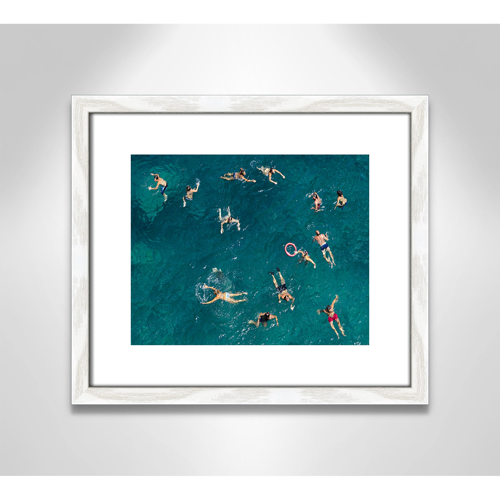 Tonti - Photograph Print, White Wood Framed Paper, 13" H x 15" W x 0.75" D