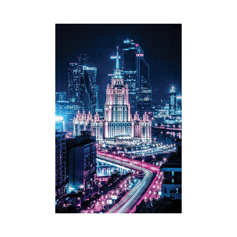 City 2077 by Gab Fernando - Wrapped Canvas Print, 20.32 cm H x 30.48 cm W