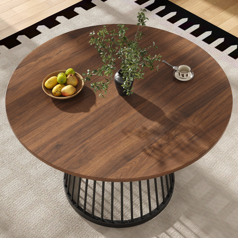 Round Metal Base Dining Table