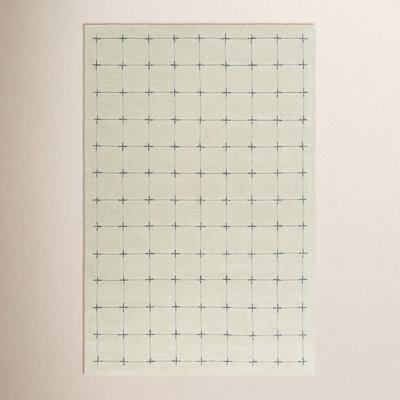 Mallory Hand-Woven Gray Geometric Rug