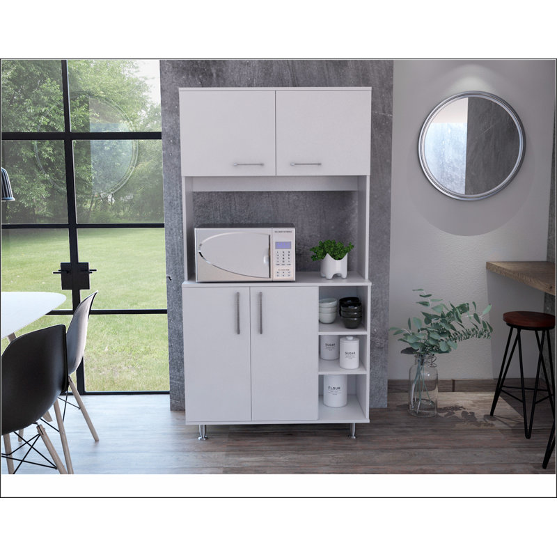 Bayshore 3-Shelf Pantry Cabinet, White