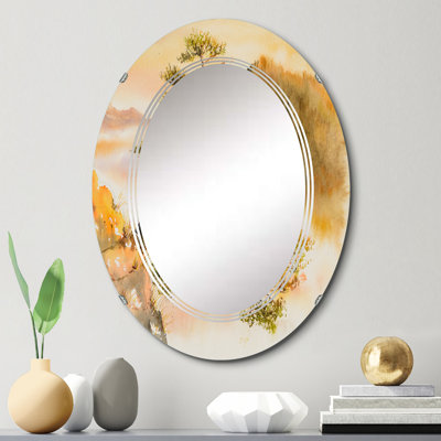 Pin sur un sommet de montagne - miroir mural Cabin & Lodge