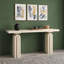 Console en placage d'acacia avec comptoir et pieds-132971257