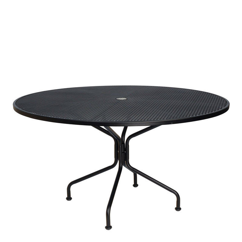 Mesh Outdoor Round, Textured Black, 48"