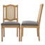 Chaise d'appoint rembourrée H 20,3 po Amando-1815462579