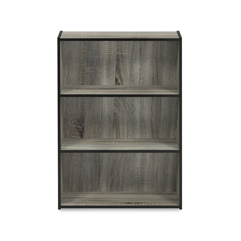 Kylee 3-Tier Open Shelf Bookcase, (3 Shelves) 80cm H x 60cm W x 24cm D, Sonoma Oak