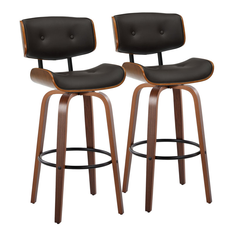 Tabouret à hauteur fixe Lombardi - ensemble de 2, Tabouret de bar (hauteur du siège de 30,5 po)