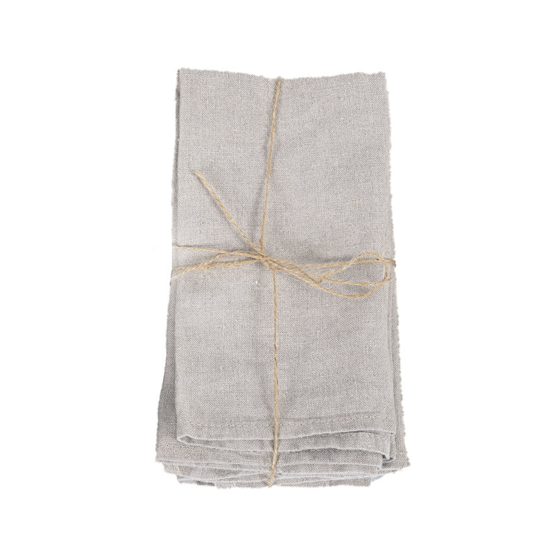 The Linen Napkin - Set of 4, Beige