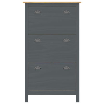 6 Pair Solid Wood Shoe Storage Bench
