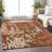 Premium Machine Washable Prisco Paprika Rug-1113702871