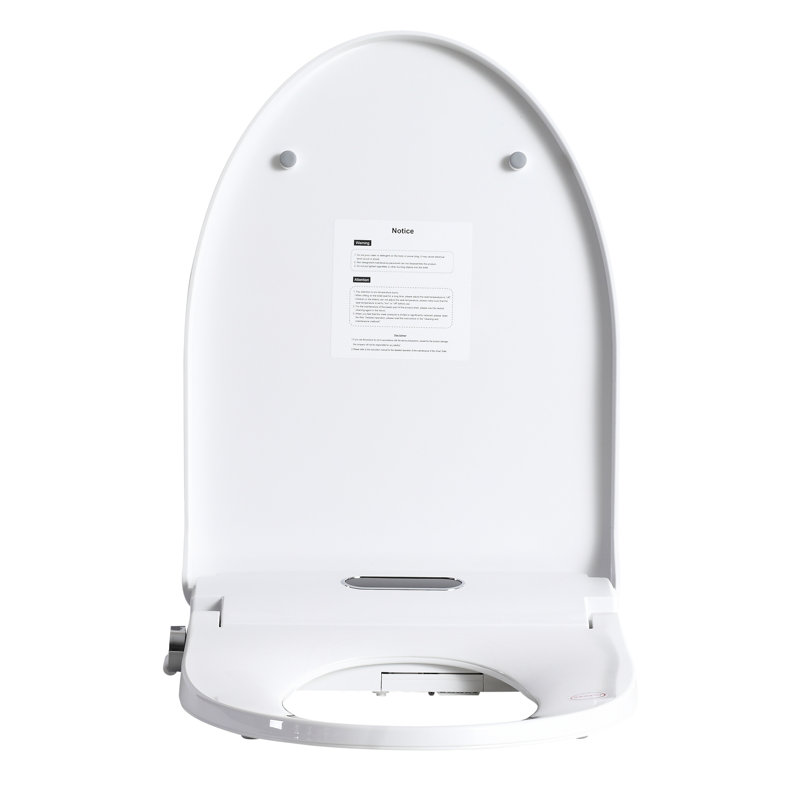 Siège de bidet avec bouton latéral - siège chauffant réglable, fonctions de lavage arrière et femelle, gestion de la température de l'eau, nuit, conception moderne pour une refonte de la salle de bain