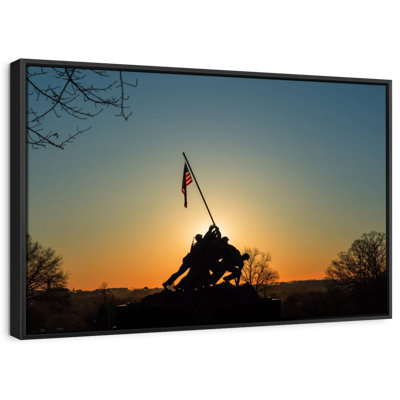 Architecture " Marine Corps Memorial Silhouette Wall Art "