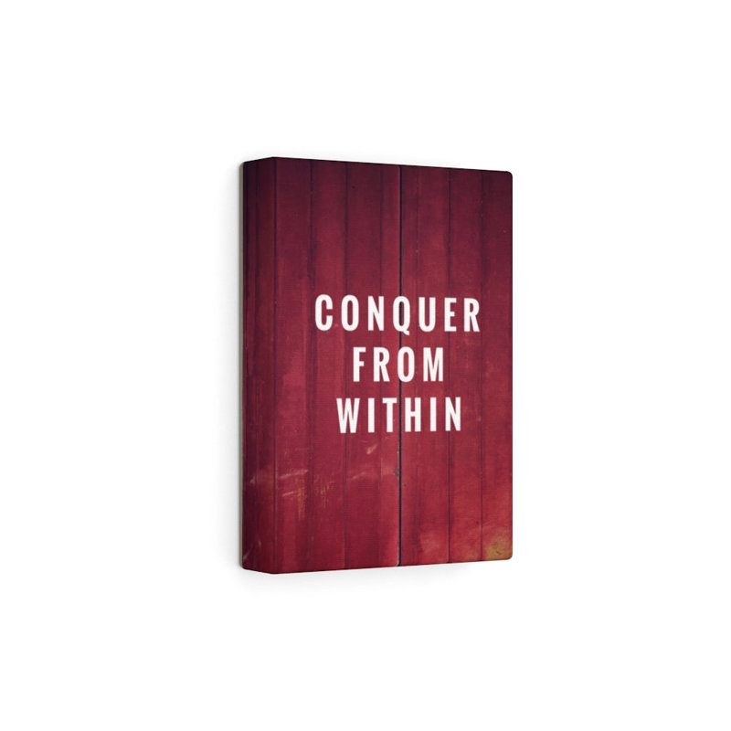 Conquer From Within - Wrapped Canvas Print