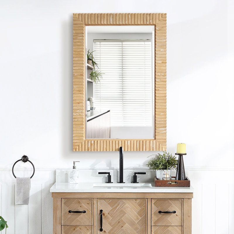 Miroir de salle de bain mural Osaka, 35,8 po x 24 po