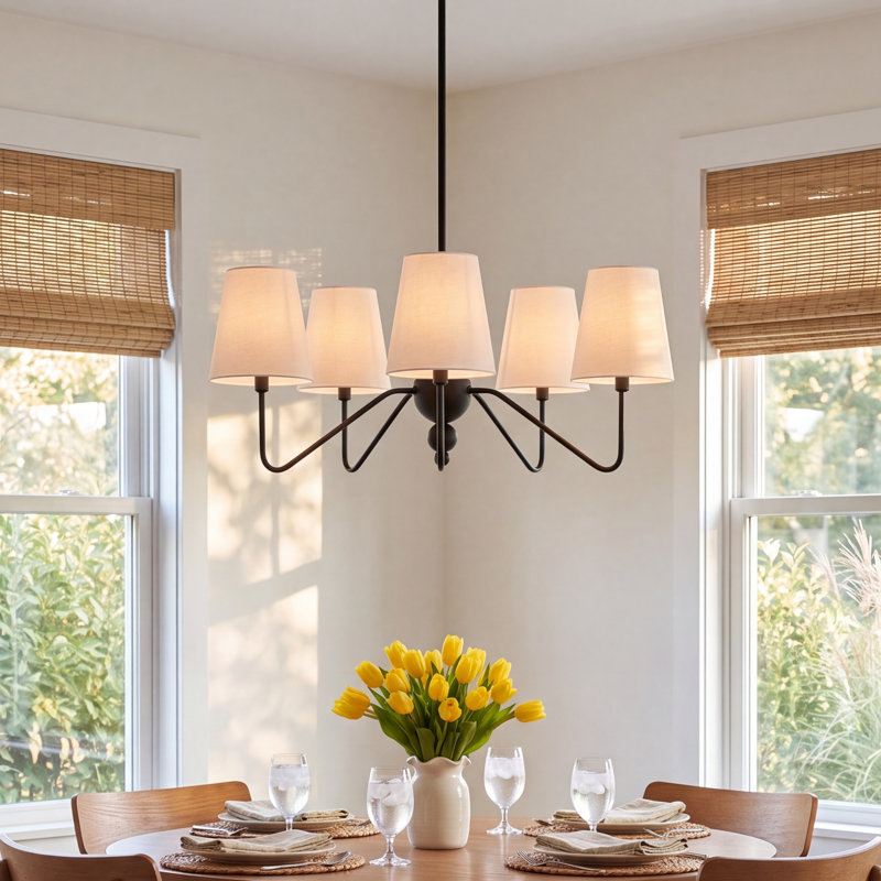 Jaya 5-Light Chandelier, Black
