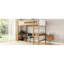 Lit mezzanine simple avec bureau et tête de lit moelleuse - utilisation pratique et naturelle