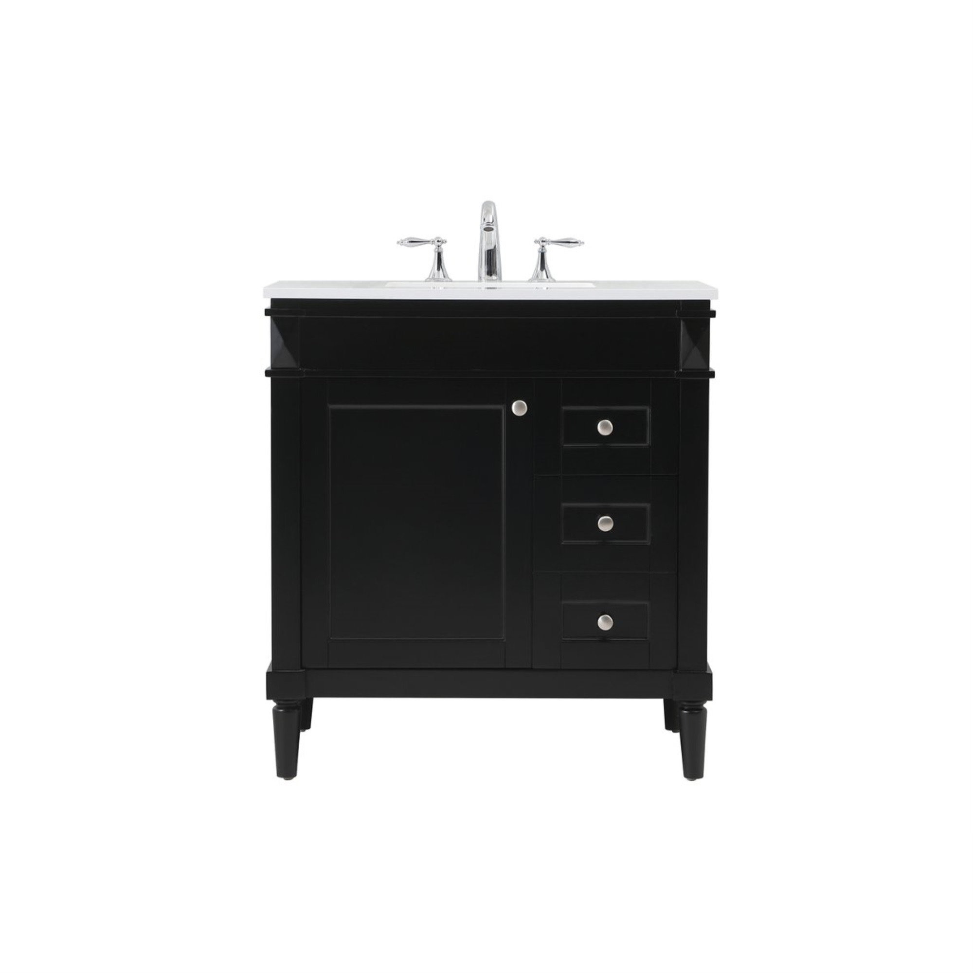 Readington 32'' Single Bathroom Vanity, Black