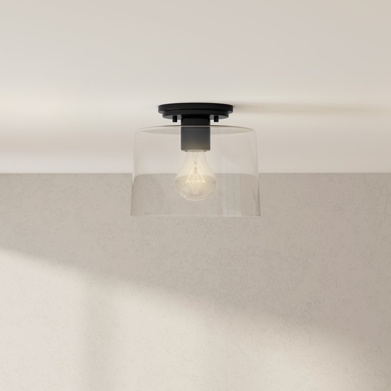 Plafonnier encastré 1 lumière 8,625 po Arjanne, Noir mat